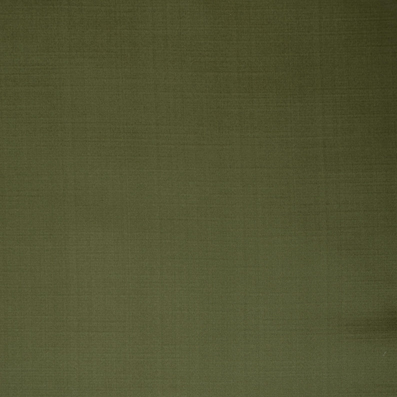 Light Olive Green Heavy Satin Fabric by the Metre, Green Satin Fabric