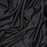 Charcoal Gray Heavy Satin Fabric by the Metre, Gray Satin Fabric