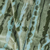 Green Jacquard Velvet Fabric by the Metre, Green Velvet Fabric