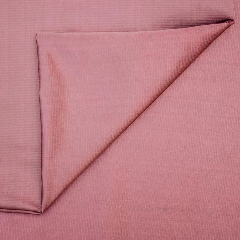 Dusty Pink Heavy Satin Fabric by the Metre, Pink Satin Fabric