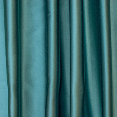 Teal Blue Heavy Satin Fabric by the Metre, Blue Satin Fabric