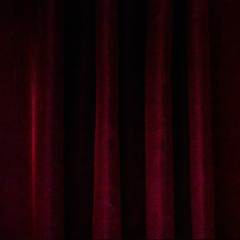 Wine Heavy Satin Fabric by the Metre, Red Satin Fabric