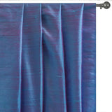 Blue & Pink Silk Dupioni Fabric by the Metre, Blue Silk Fabric