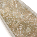 Baroque-Inspired Scroll work Border in Champagne Gold by the Metre, Floral Curtain Tape, 7 Inches (177 mm)