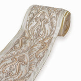 Baroque Vine Beige Embroidered Designer Trim