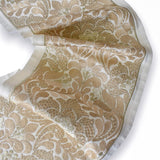 Baroque-Inspired Scroll work Border in Champagne Gold by the Metre, Floral Curtain Tape, 7 Inches (177 mm)