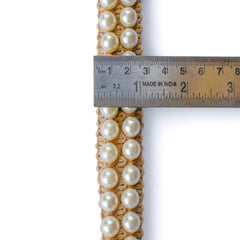 Pearl Crochet Jute Trim, 1 IN (25mm) Jute Braided Lace Trim