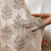 Fern Tree Sheer Fabric By The Metre