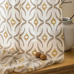 Mustard Sheer Fabric By The Metre