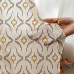 Mustard Sheer Fabric By The Metre