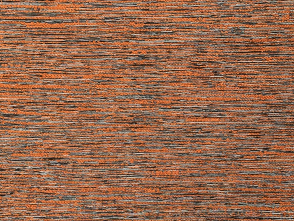 Orange Fields Linen Fabric By The Metre