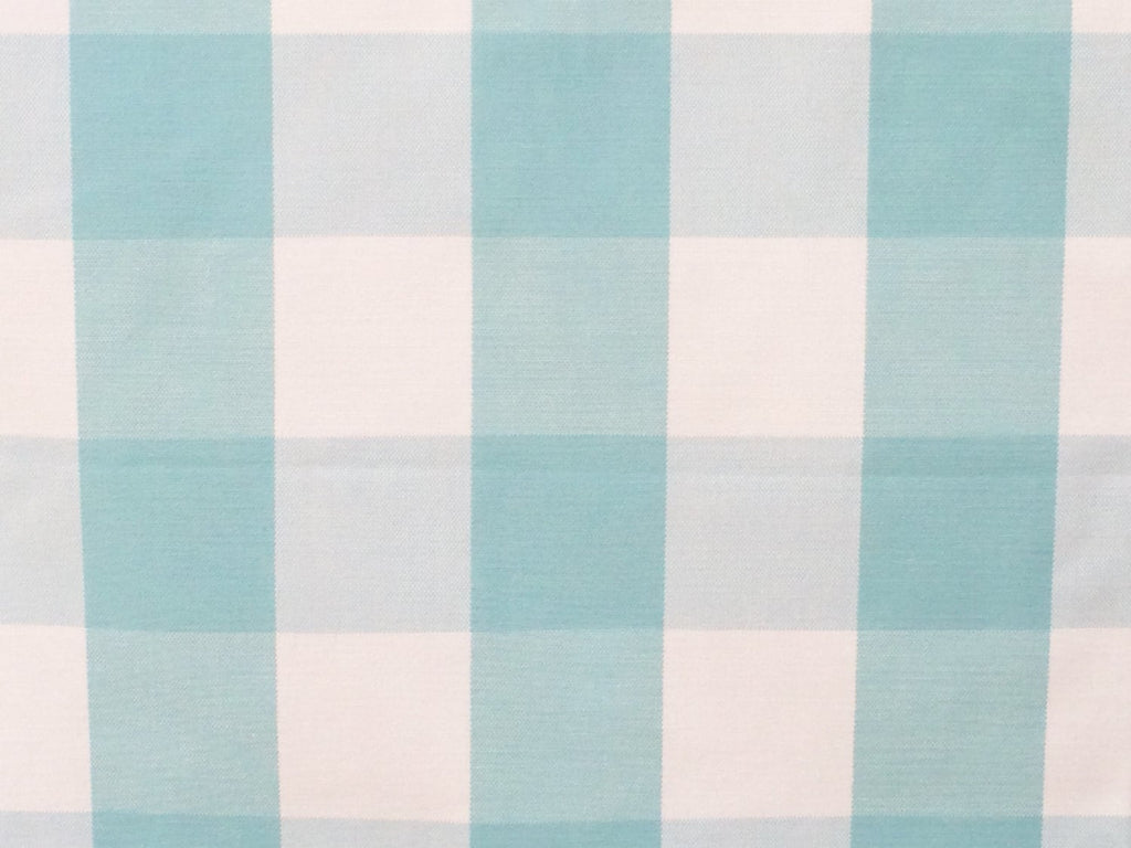 Light Turquoise And White Cotton Fabric By The Metre