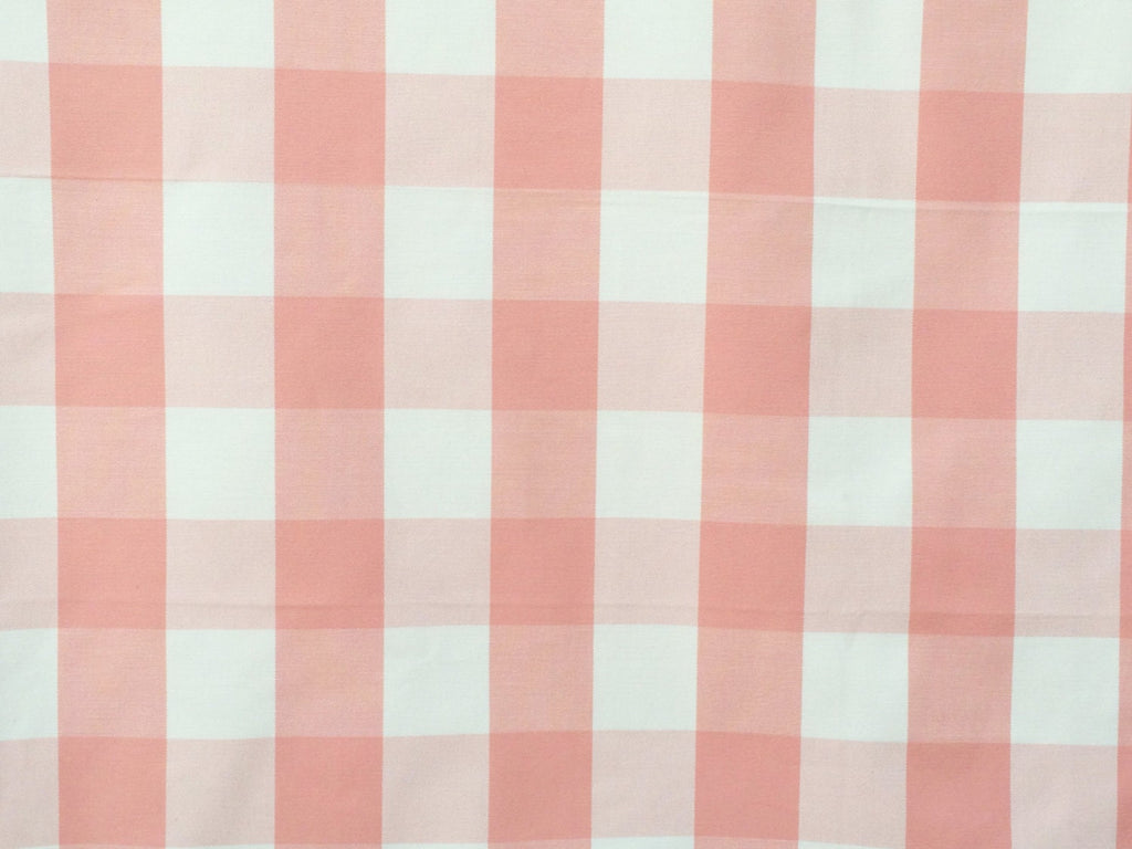 Peach And Ivory Cotton Fabric By The Metre
