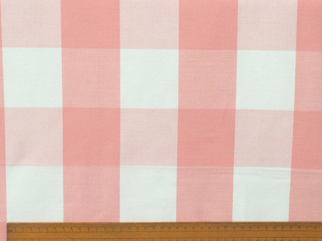 Peach And Ivory Cotton Fabric By The Metre