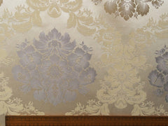 Grey And Gold Cotton Fabric By The Metre