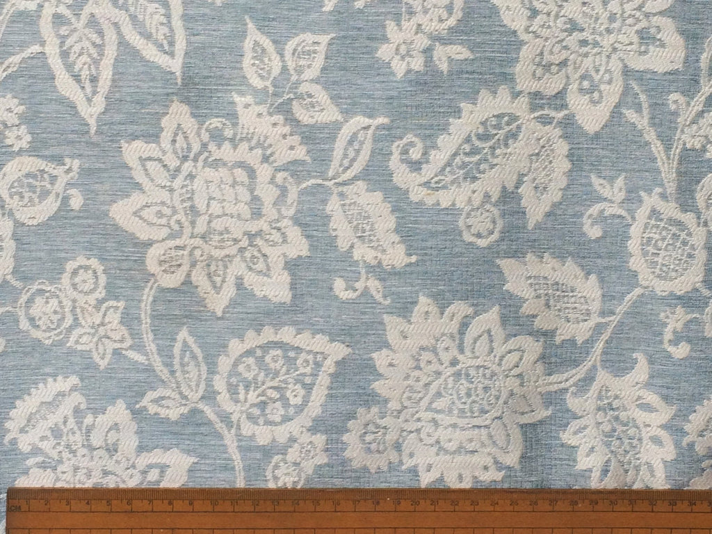 Teal Paradise Linen Fabric By The Metre