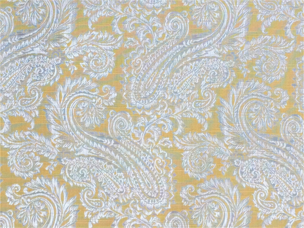 Yellow And Greys Fabric By The Metre
