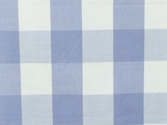 Blue Bell Gingham Check Cotton Fabric By The Metre