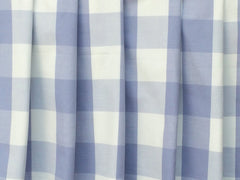 Blue Bell Gingham Check Cotton Fabric By The Metre