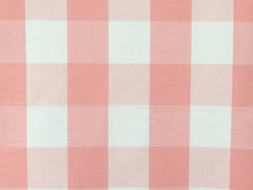 Peach And Ivory Cotton Fabric By The Metre