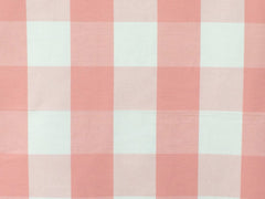 Peach And Ivory Cotton Fabric By The Metre