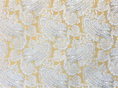 Yellow And Greys Fabric By The Metre