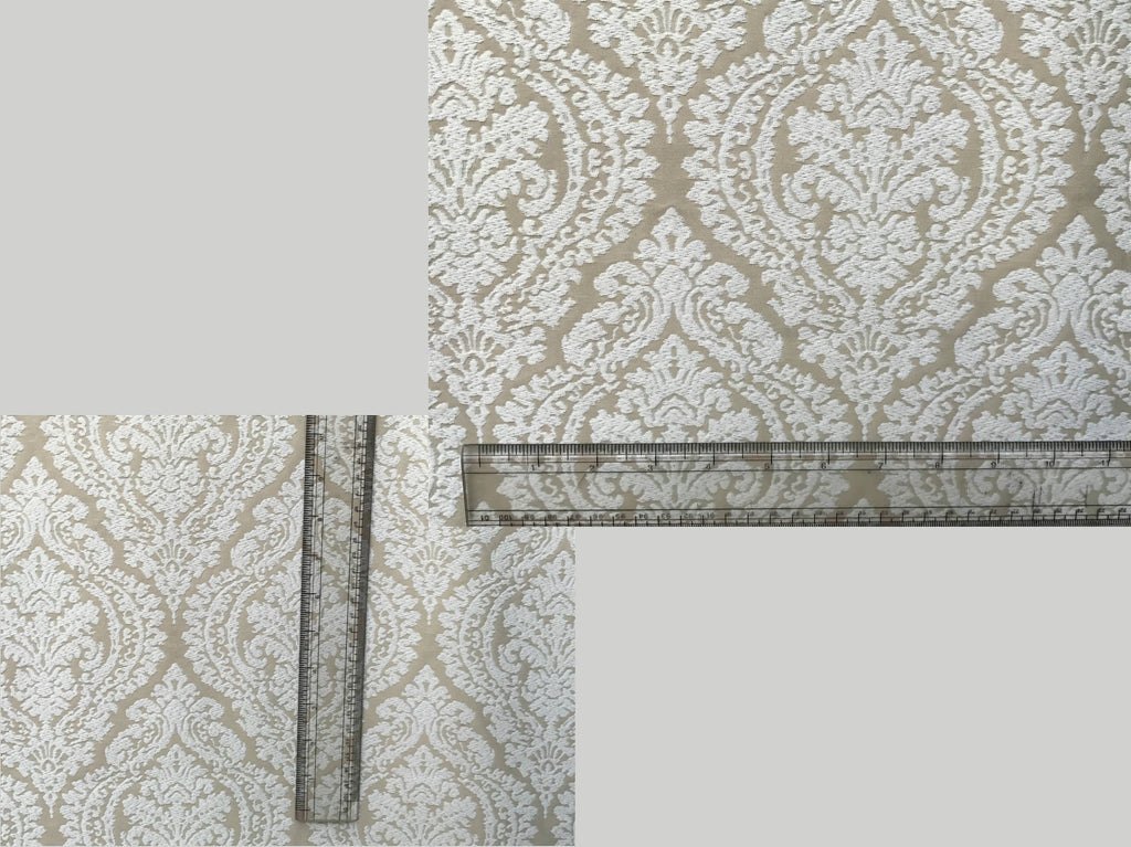 Champagne And Ivory Poly Cotton Fabric By The Metre