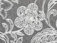 Gray And Ivory Cototn Fabric By The Metre
