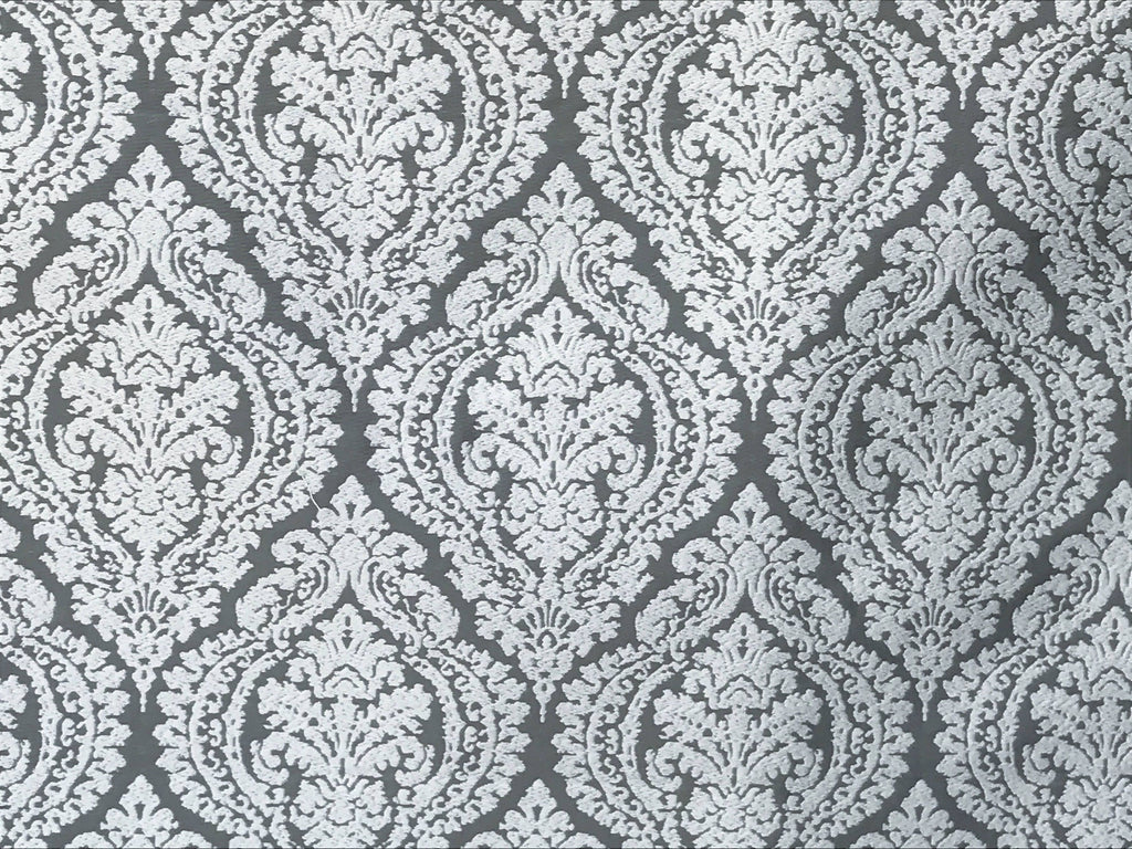 Gray And White Cotton Fabric By The Metre