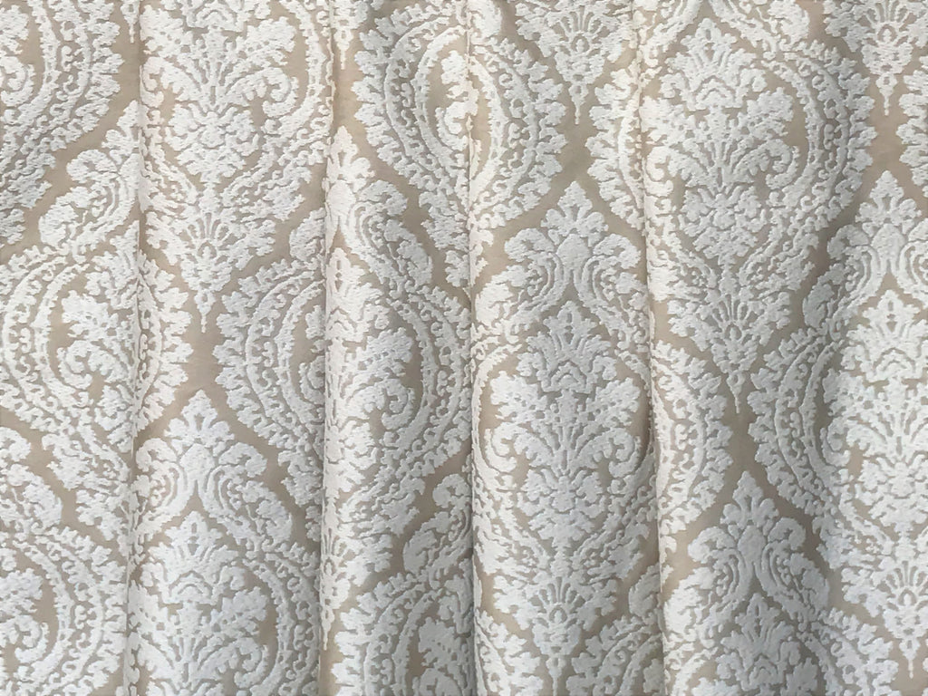 Champagne And Ivory Poly Cotton Fabric By The Metre