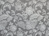 Gray And Ivory Cototn Fabric By The Metre
