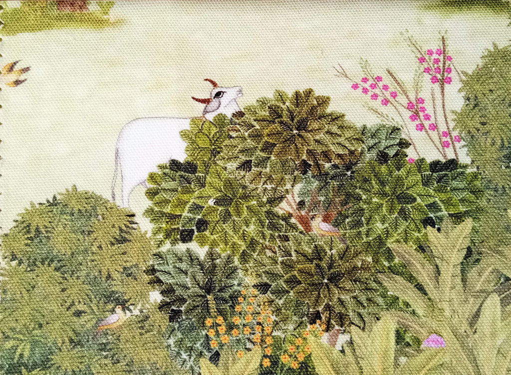 Green Pastures Cotton Fabric By The Metre