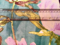 Pink Roses Printed Velvet Fabric By The Metre