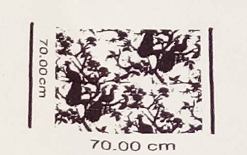 I Love Peacocks Cotton Spun Fabric By The Metre