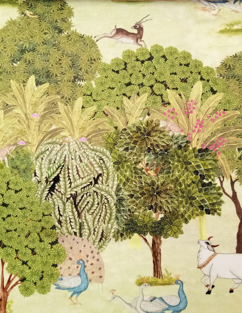 Green Pastures Cotton Fabric By The Metre