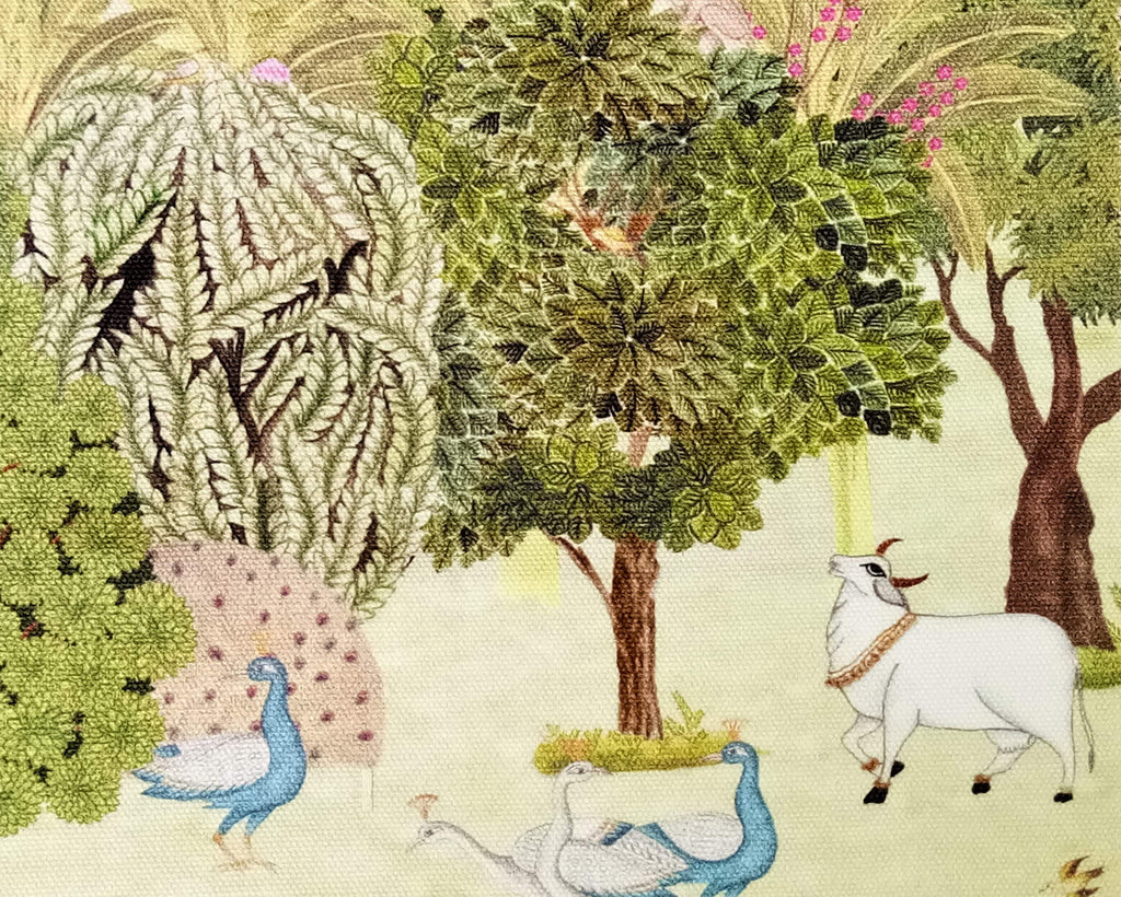 Green Pastures Cotton Fabric By The Metre