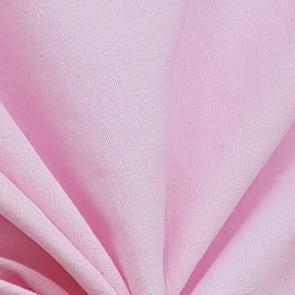 Soft Pink Cotton Linen Fabric by the Metre