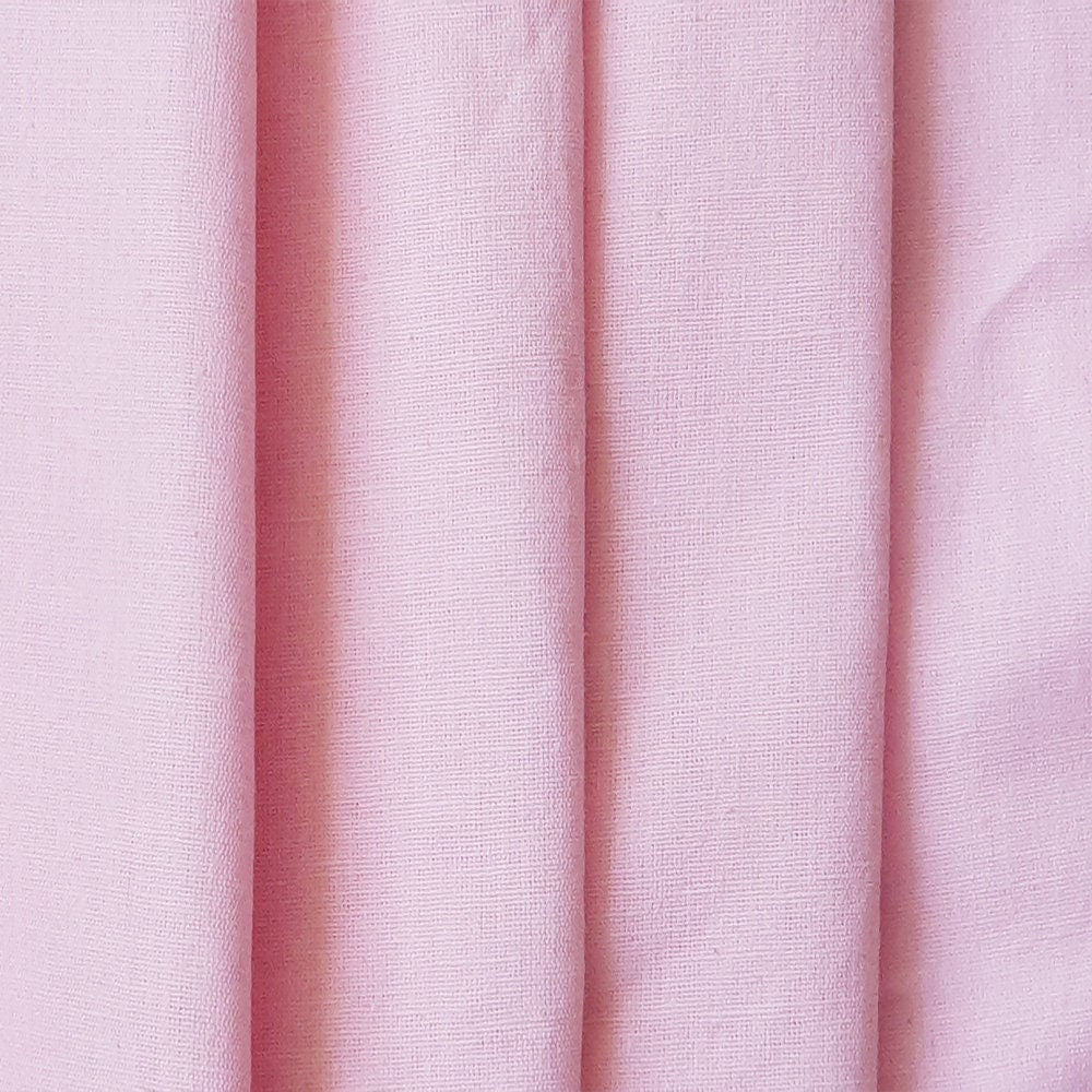 Soft Pink Cotton Linen Fabric by the Metre