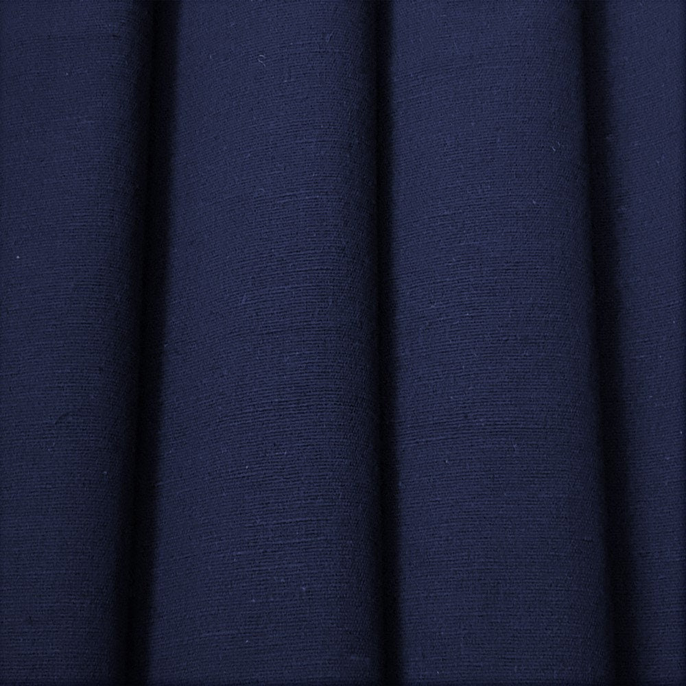 Navy Blue Cotton Linen Fabric by the Metre