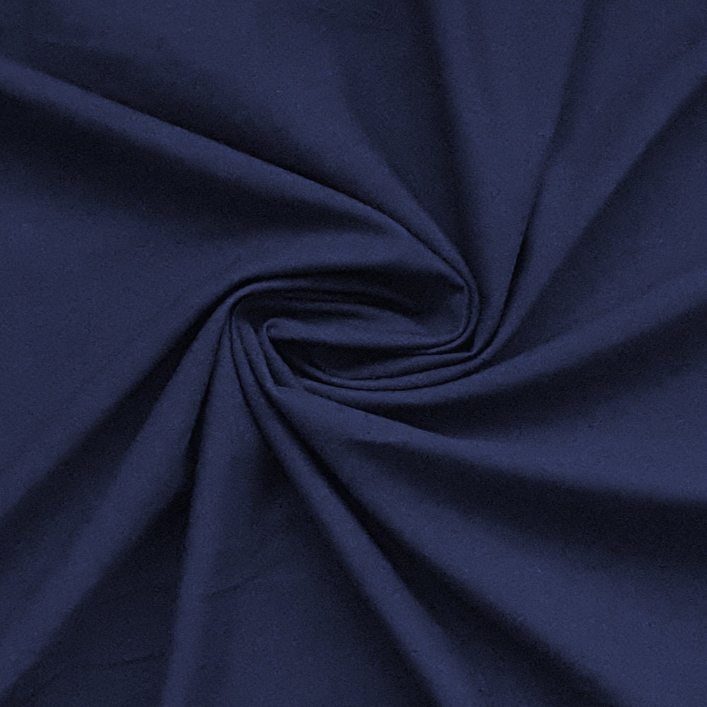 Navy Blue Cotton Linen Fabric by the Metre