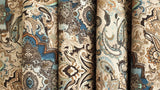 Arabian Love Damask Printed Velvet Fabric By The Metre