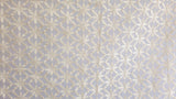 Cream Flowers Sheer Curtain Fabric By The Metre