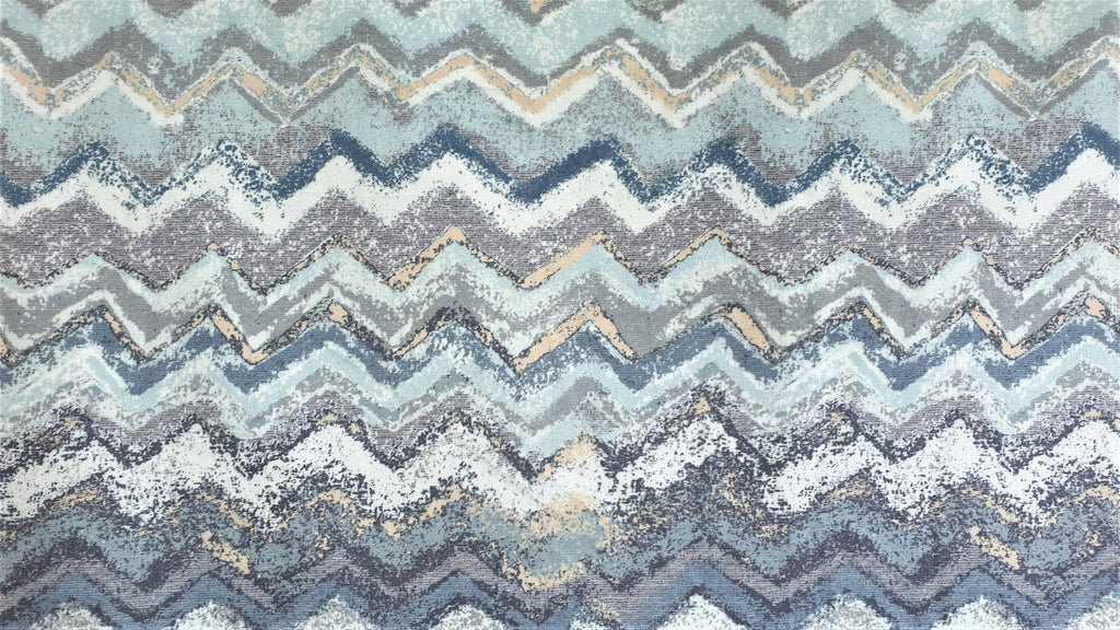 Waves Are Scenic Printed Velvet Fabric By The Metre