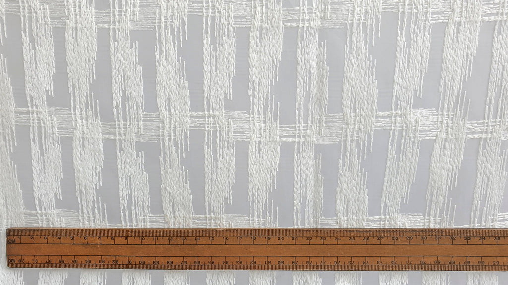 Ivory Illustrations Sheer Curtain Fabric By The Metre