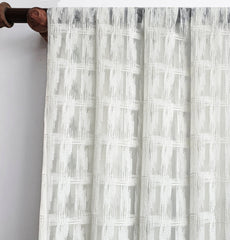 Ivory Illustrations Sheer Curtain Fabric By The Metre