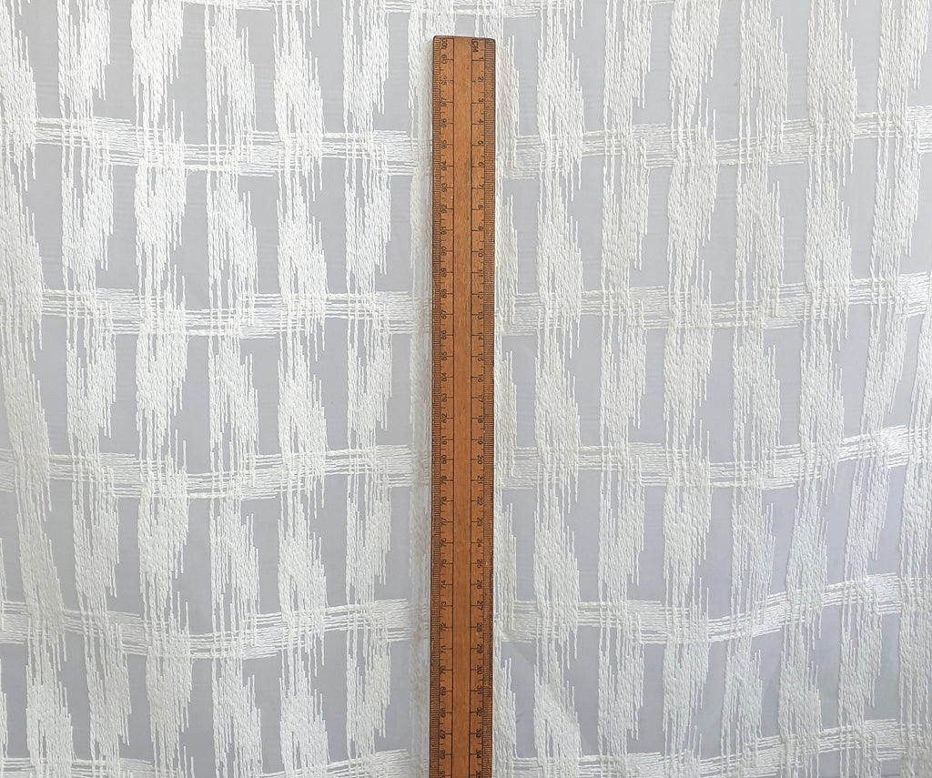 Ivory Illustrations Sheer Curtain Fabric By The Metre