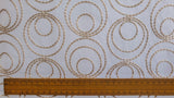Fawn Circles Sheer Curtain Fabric By The Metre