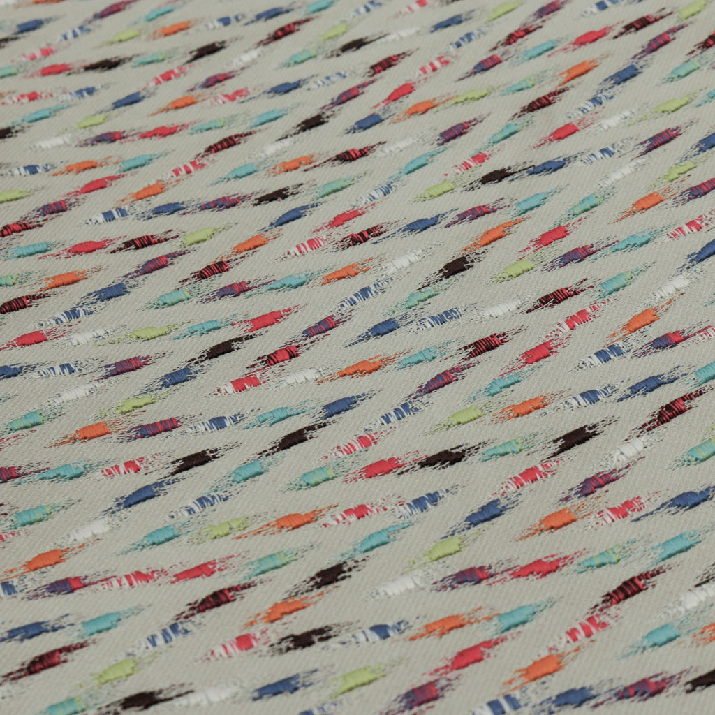 Colorful Chevron Jacquard Embroidery Curtain Panels