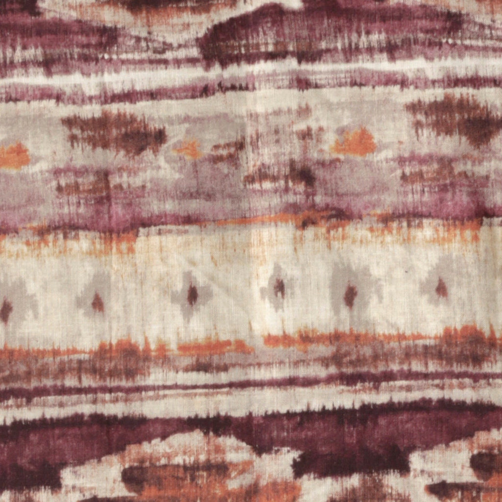 Kilim Turkish Pink, Orange Printed Cotton Curtain Panels