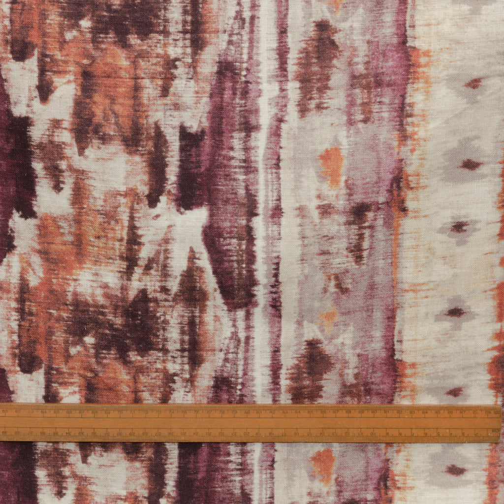 Kilim Turkish Pink, Orange Printed Cotton Curtain Panels